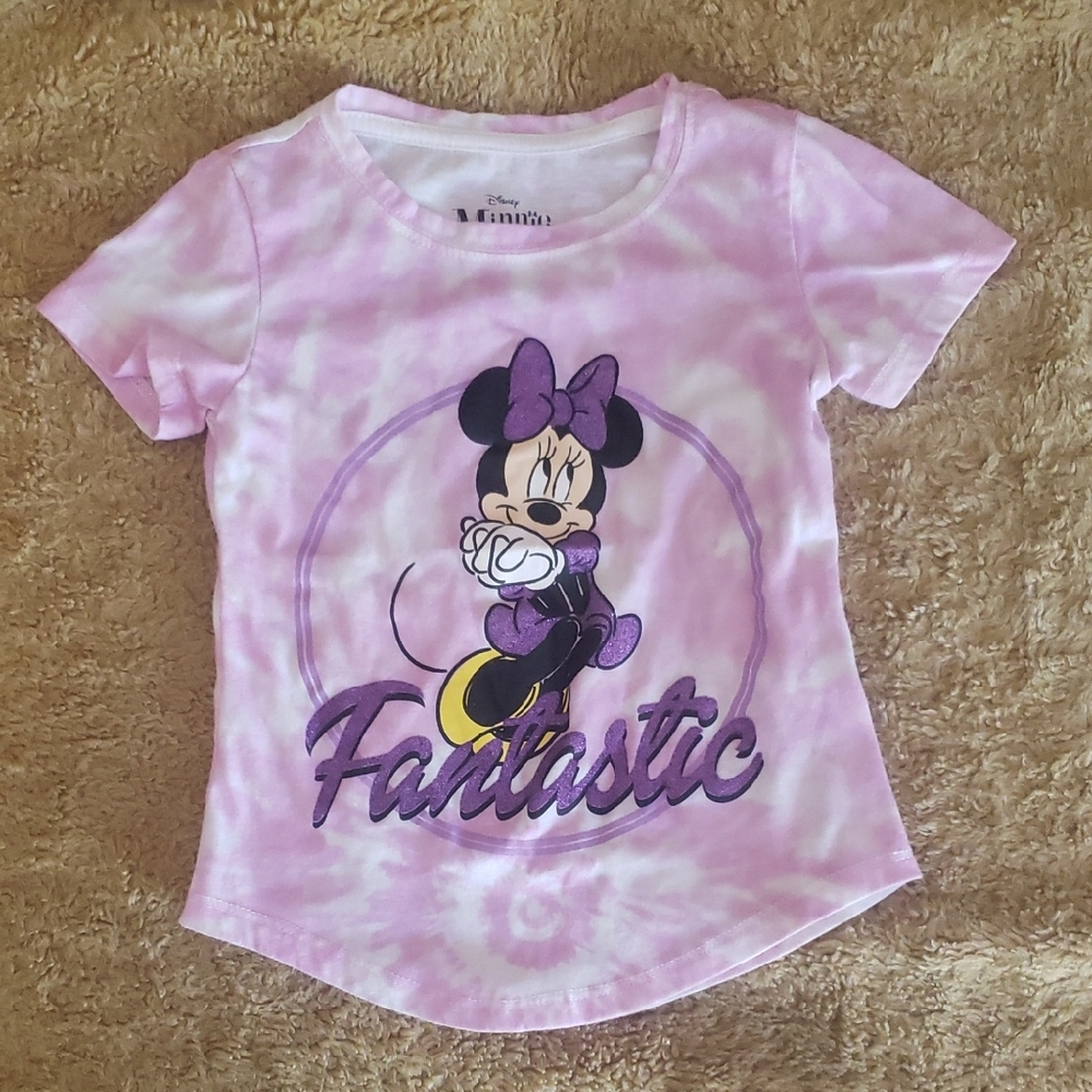 Disney Minnie Mouse Lavender Tie-Dye Kids T-Shirt